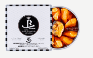 Mejillones en escabeche picante Real Conservera Española 9-12 piezas 115grs.