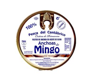 Anchoas Mingo pandereta de 14 filetes en aceite de oliva